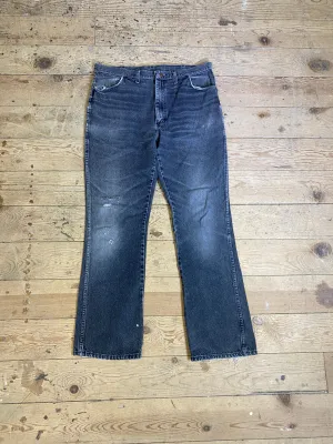 1990s Faded Black Denim Jeans by RUSTLER