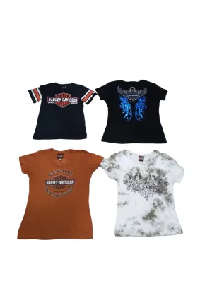 Aesthetic Ladies Harley Davidson T-shirts - 19 Pcs - 1/8/24