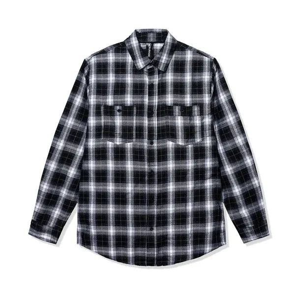 Anti Social Social Club Overwhelming Proof Black/White Flannel Shirt