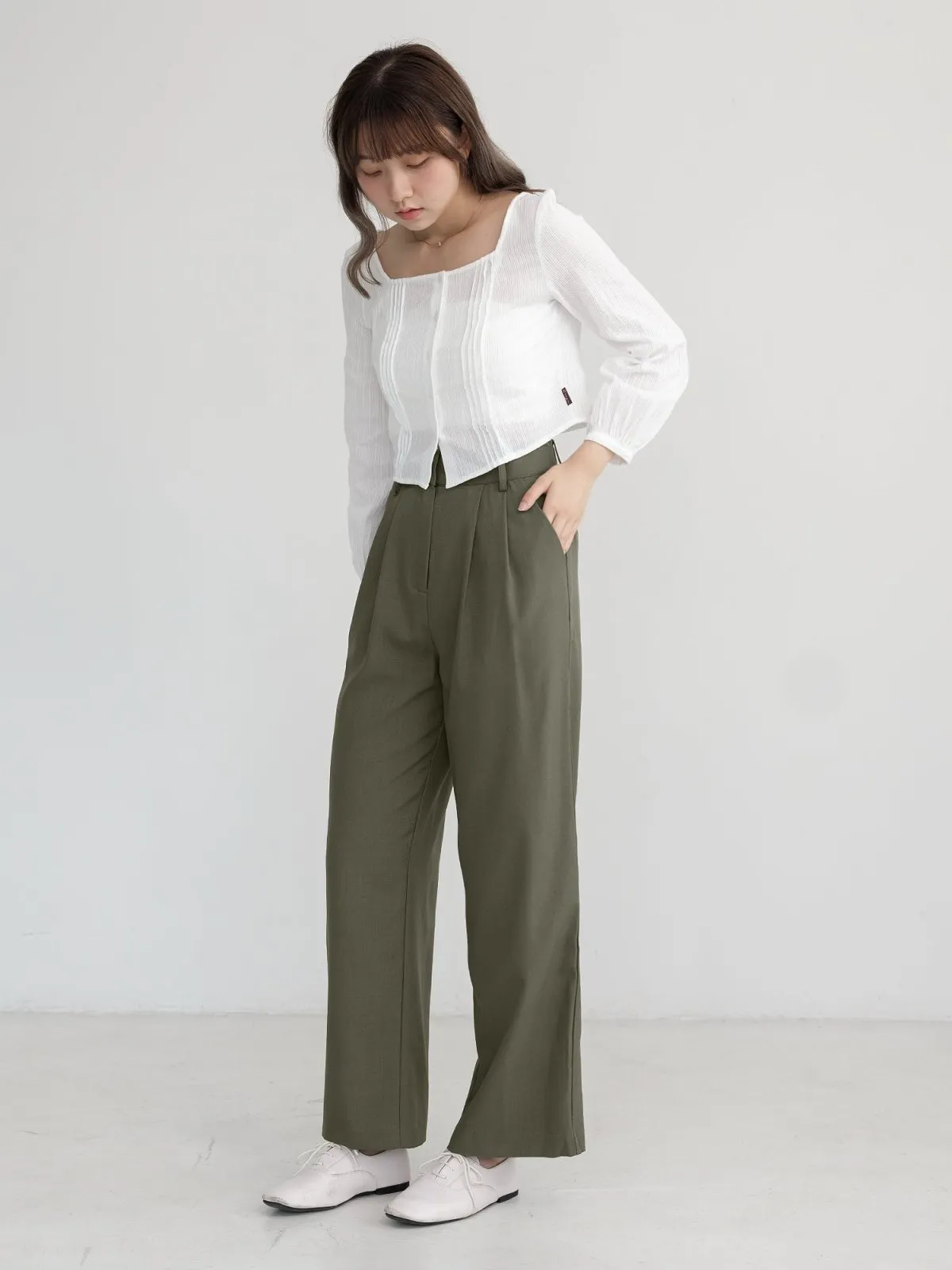 Artemis Belted Wide Leg Trousers (Long/ Short ver.)