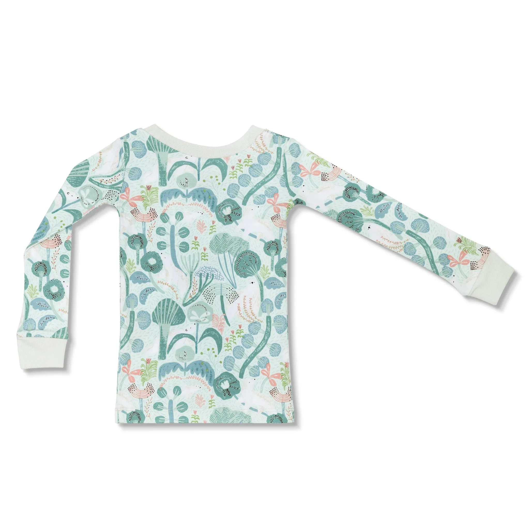 Bamboo Blend Pajamas - Minty Bear Bloom