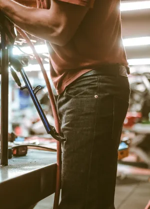 Black Straight Selvage Jean