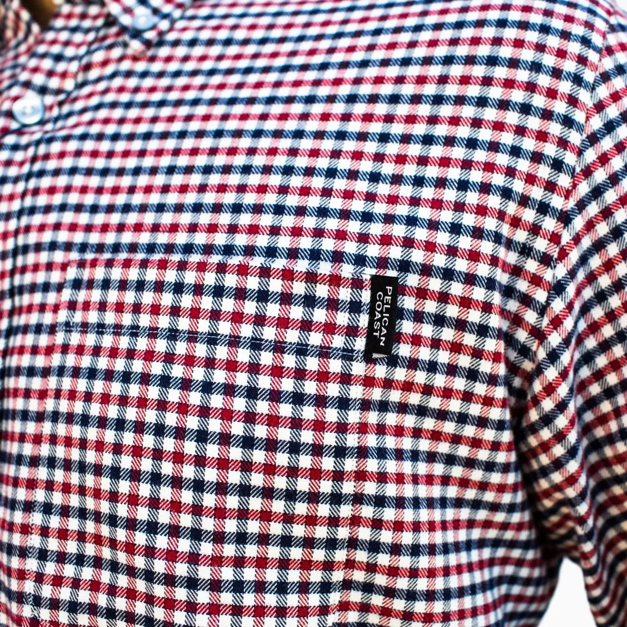 Block Island Flannel - Navy & Red Tattersall