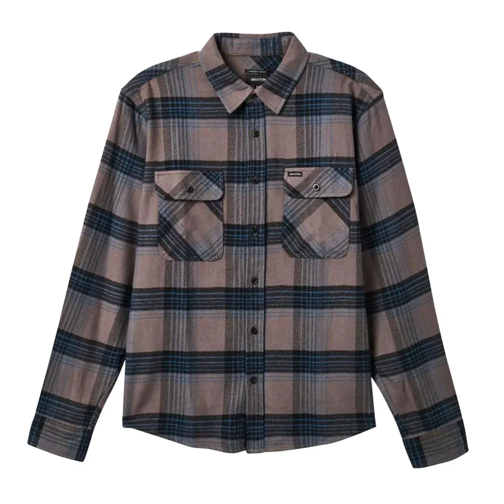 Bowery Flannel Black/Ocean Blue