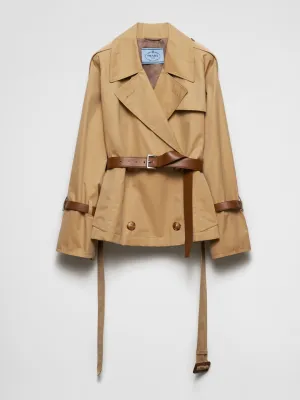 Cotton twill trench jacket