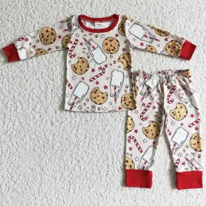 Cute Boys Pajamas Christmas Sleepwear Outfits Boutique Kids Pajamas Boy Nightwear Set BLP0070