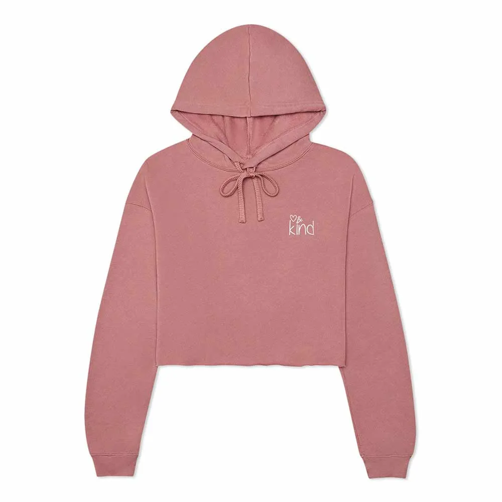 Dalix Be Kind Cropped Hoodie