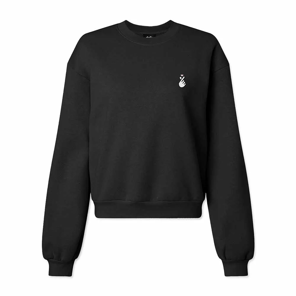 Dalix Snap Heart Relaxed Sweatshirt