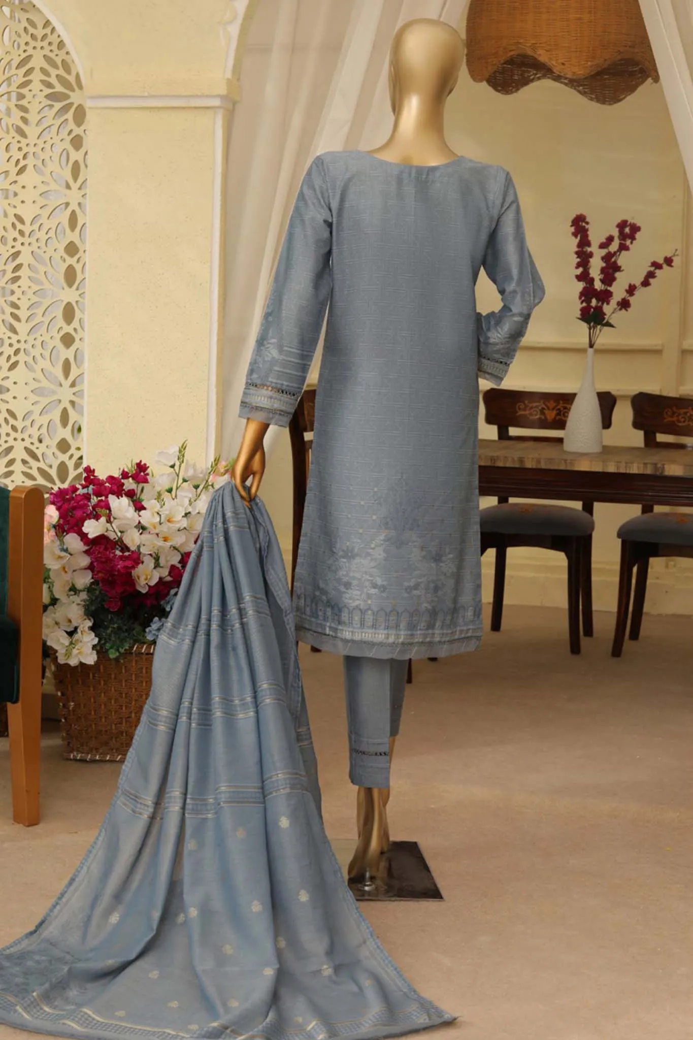 Damask by Hz Pret Cotton Denim Jacquard Collection'2023-HJ-01-B