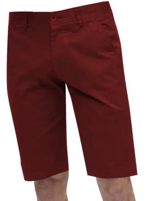 EJ Samuel Burgundy Chino Short Pants CHS01