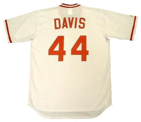 Eric Davis 1990 Reds Home Throwback Jersey