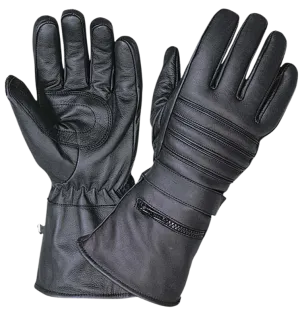 Gauntlet Leather Riding Gloves