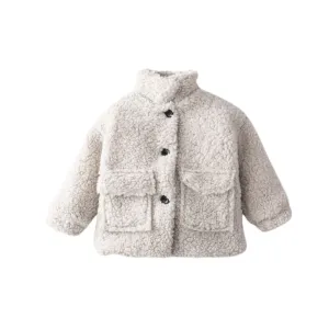 Girls Sherpa Jacket - Cream