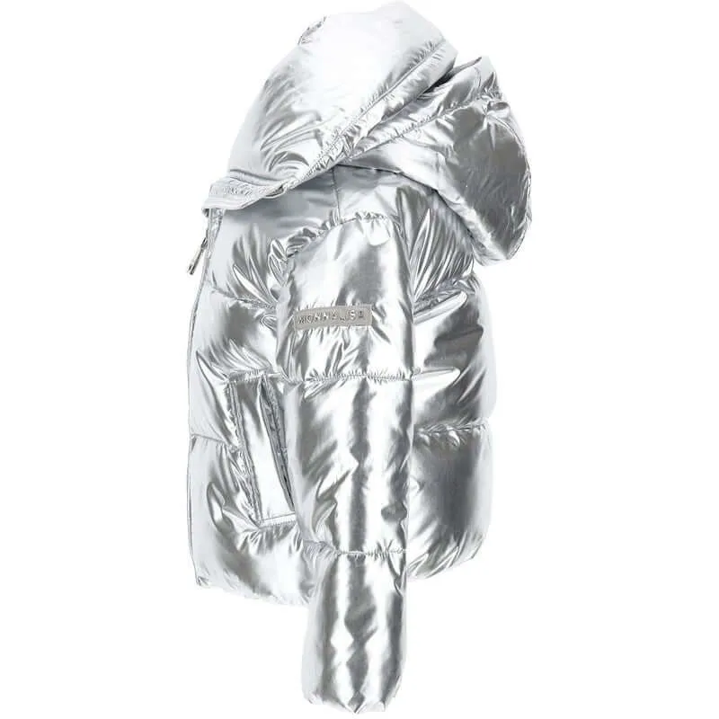 Girls Silver Coat