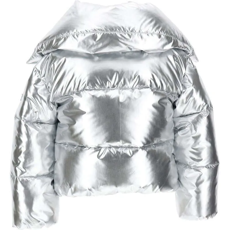 Girls Silver Coat