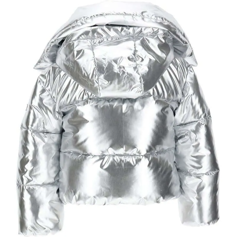 Girls Silver Coat