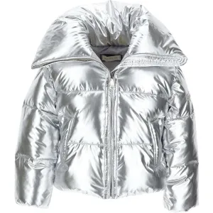 Girls Silver Coat