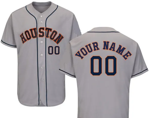 Houston Astros Customizable Pro Style Baseball Jersey - 3 Styles Available