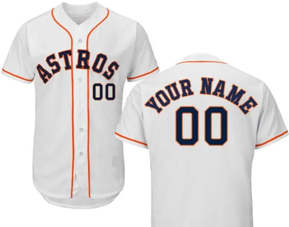 Houston Astros Customizable Pro Style Baseball Jersey - 3 Styles Available