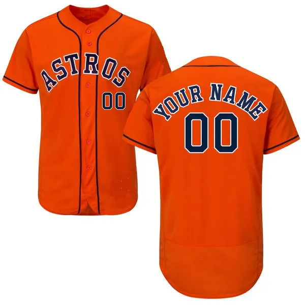 Houston Astros Customizable Pro Style Baseball Jersey - 3 Styles Available