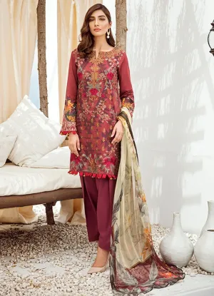 Iznik Chinon Lawn Collection Vol 3 2019 – 06 Barn Red