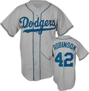 Jackie Robinson Brooklyn Dodgers Gray Jersey