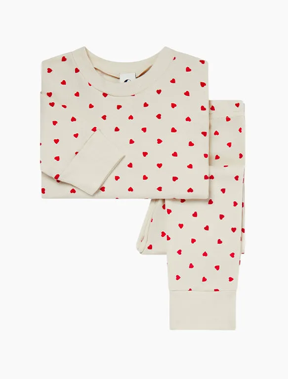 Kids Classic Set in Red Hearts