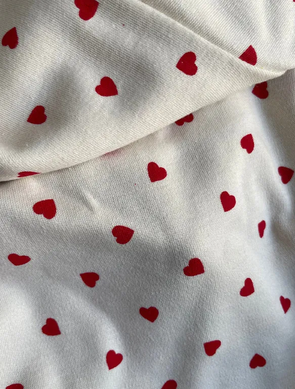 Kids Classic Set in Red Hearts