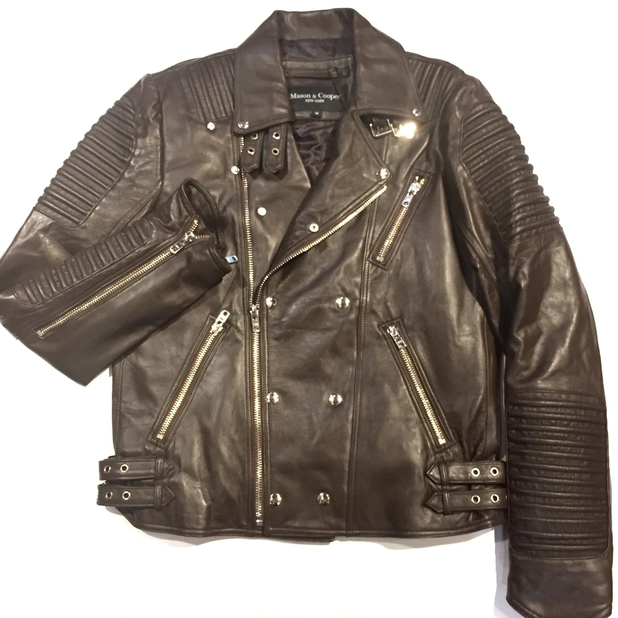 Mason & Copper Lambskin Motor Cycle Jacket