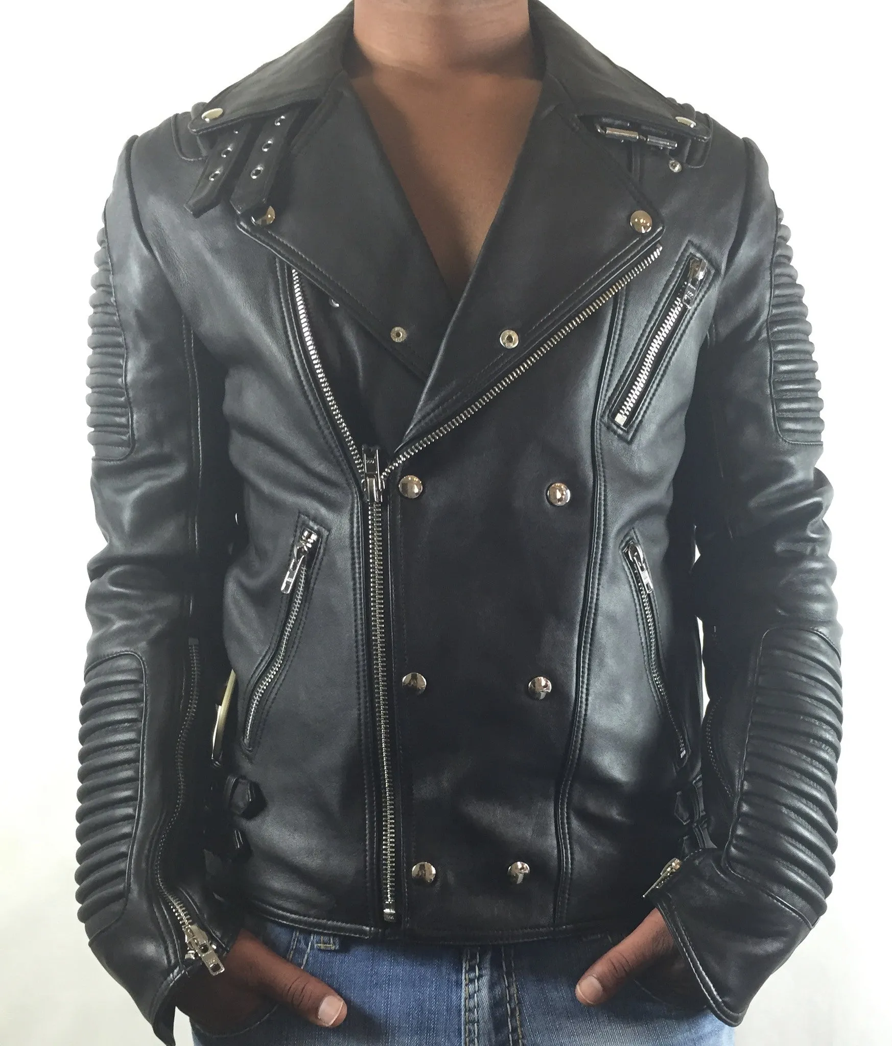 Mason & Copper Lambskin Motor Cycle Jacket