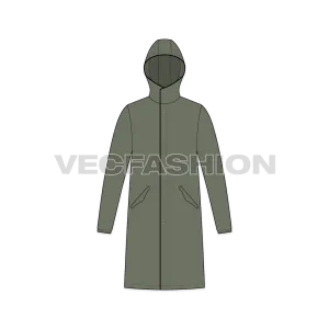 Mens Hooded Rain Coat