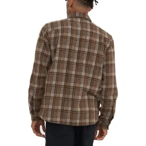 Men's Kalyn check shirt Deus Ex Machina, color Brown Check