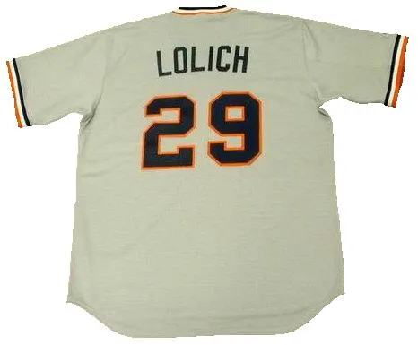 Mickey Lolich 1972 Detroit Tigers Throwback Jersey