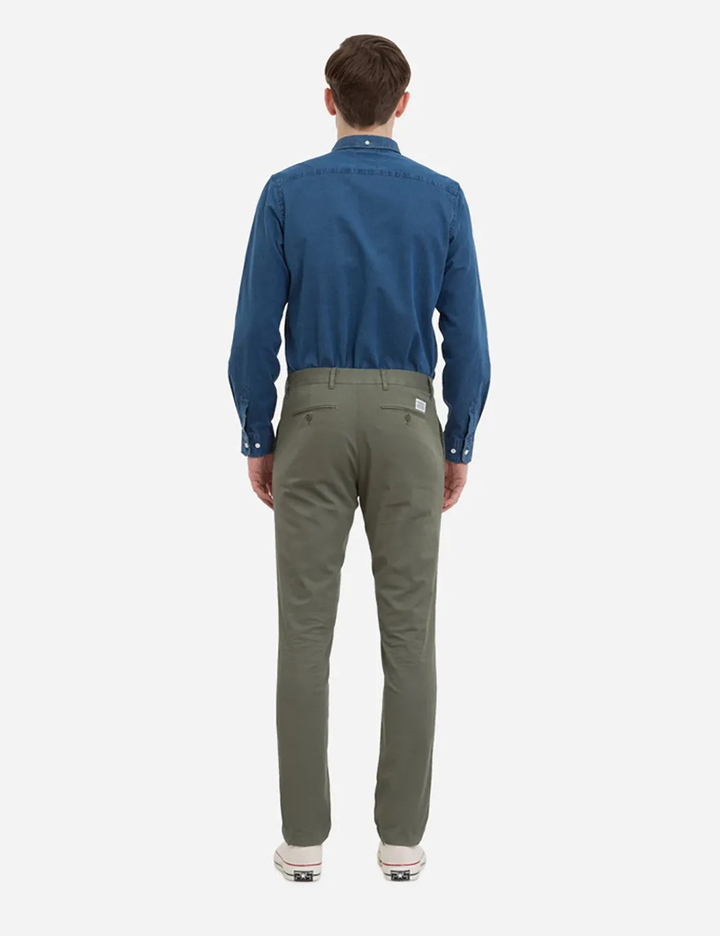 Norse Projects Aros Light Twill Chino (Slim) - Dried Olive Green