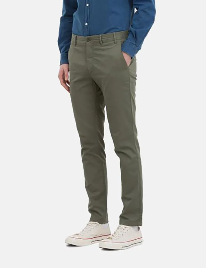 Norse Projects Aros Light Twill Chino (Slim) - Dried Olive Green