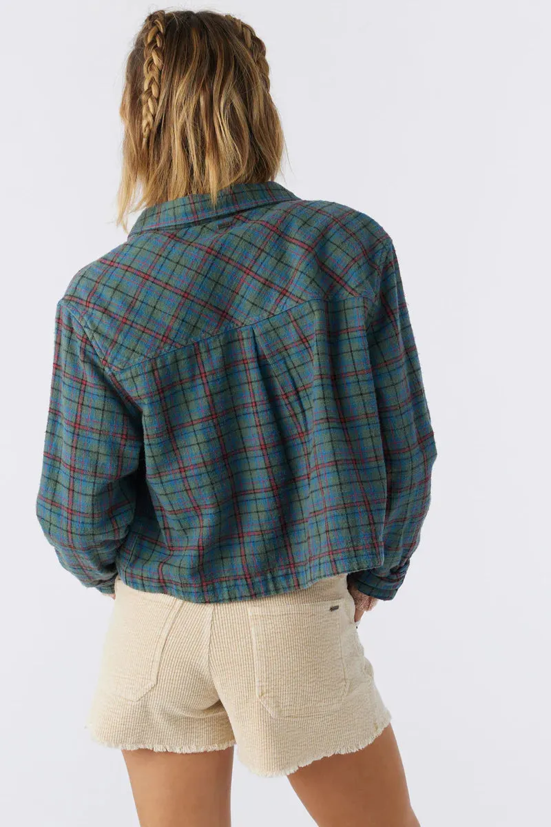 O'Neill Pippa Crop Flannel Top