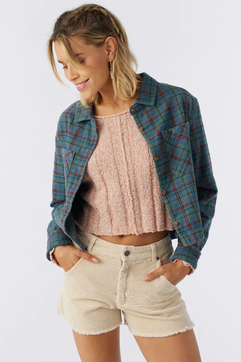 O'Neill Pippa Crop Flannel Top