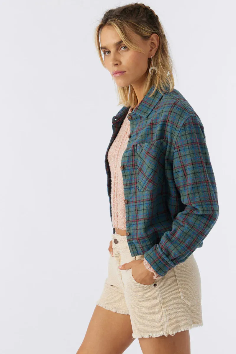 O'Neill Pippa Crop Flannel Top