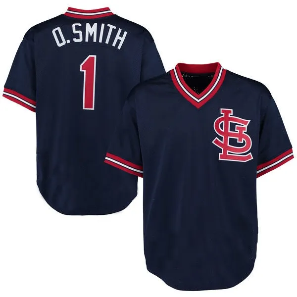 Ozzie Smith 1994 St. Louis Cardinals Throwback Baseball Jersey