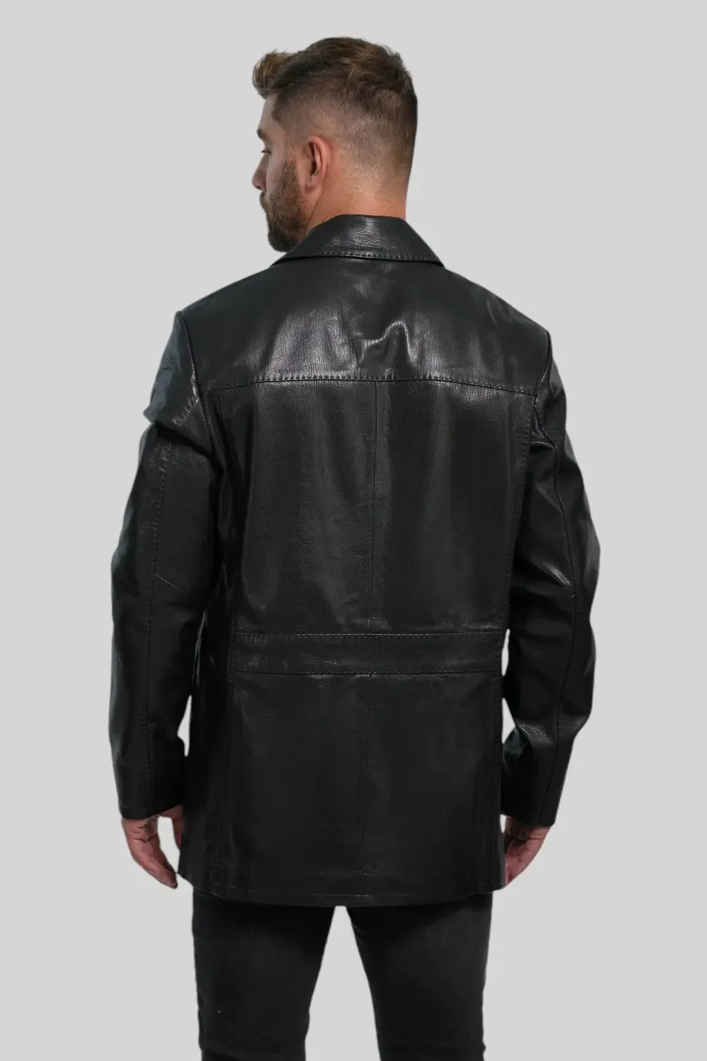 Piero Classic  Leather Coat