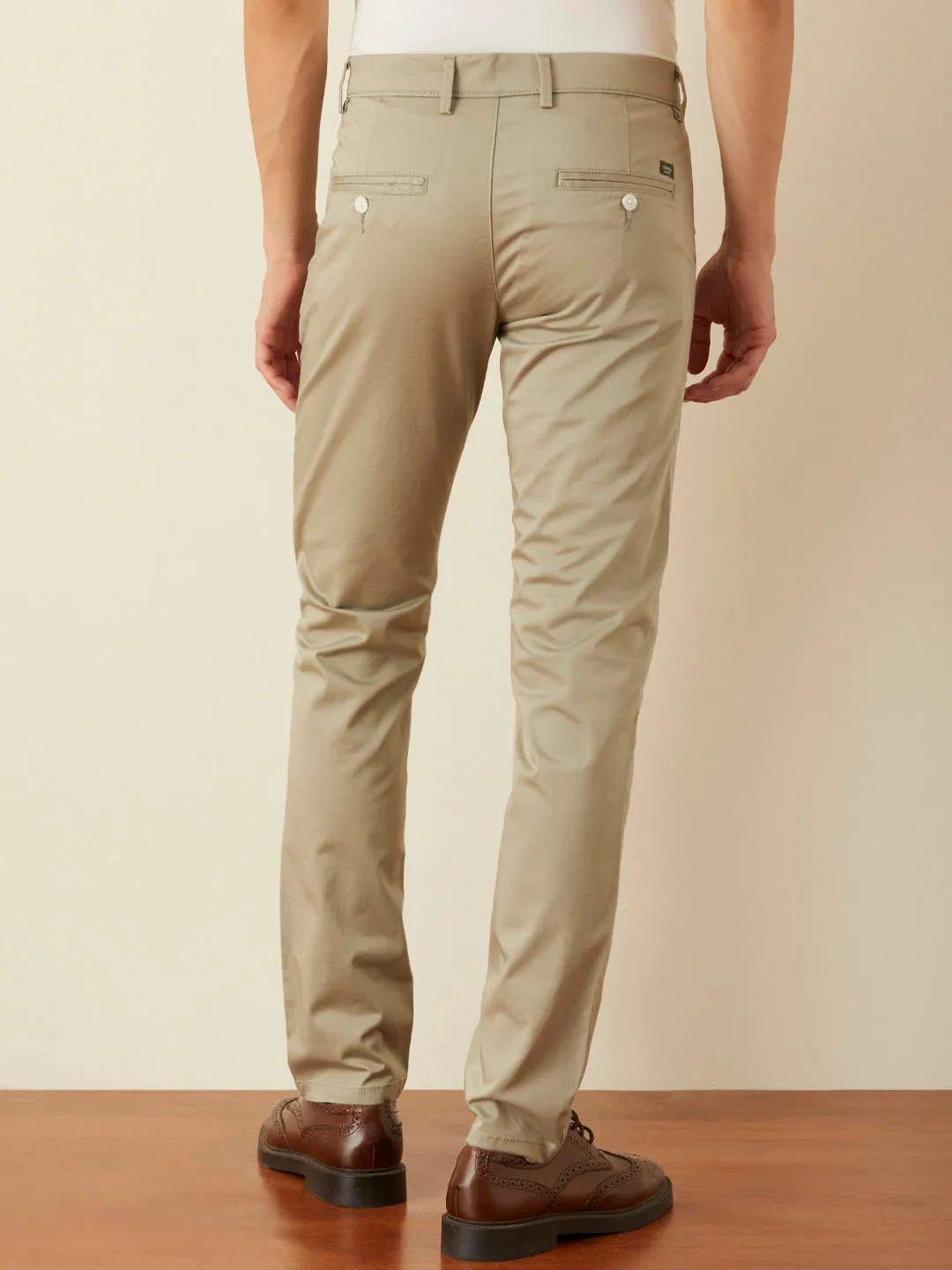 Pista Plain Slim Fit Trousers