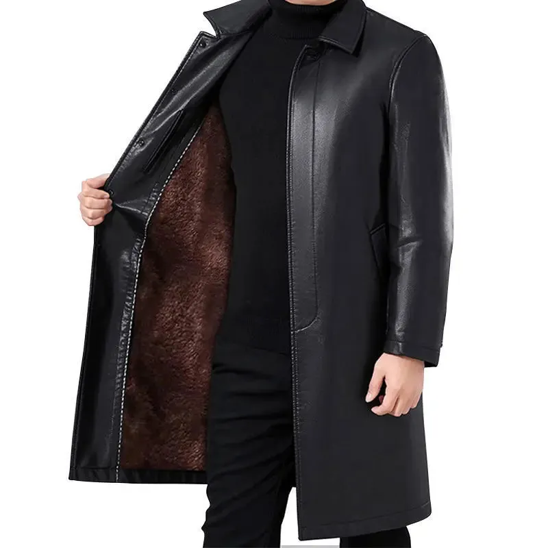 PU Leather french coat