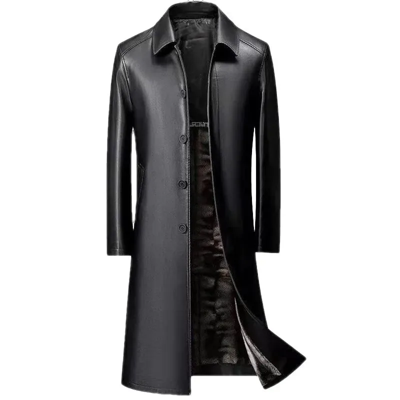 PU Leather french coat