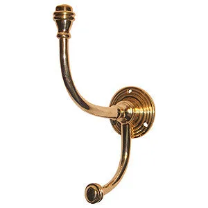 Regency style hat and coat hook 5½" in antique brass