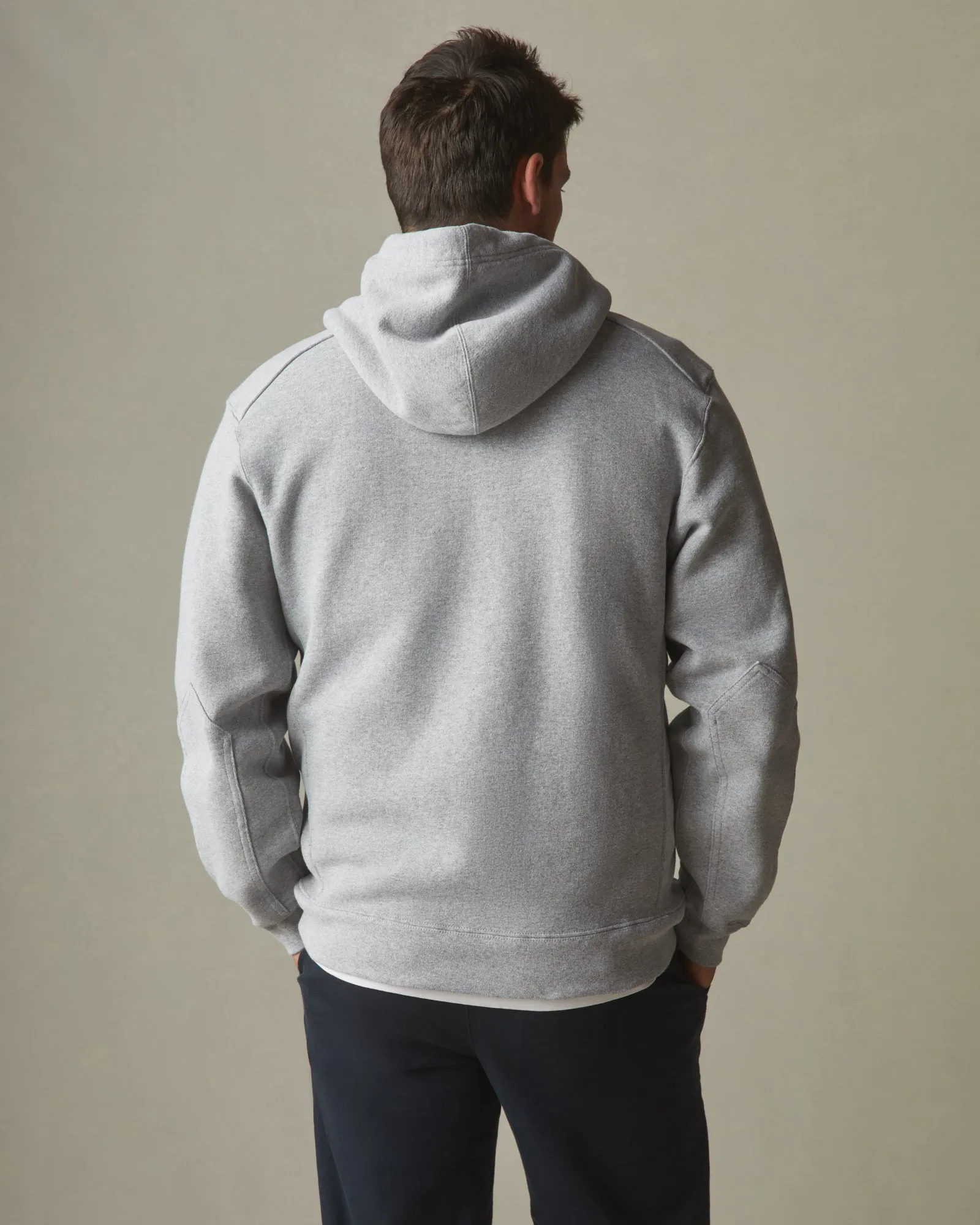 Relaxed Classic Full Zip - Grey Heather