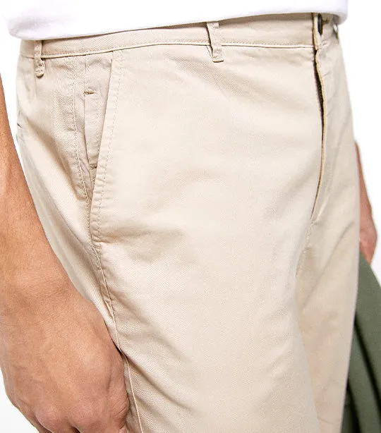 Slim Chino Trousers Beige