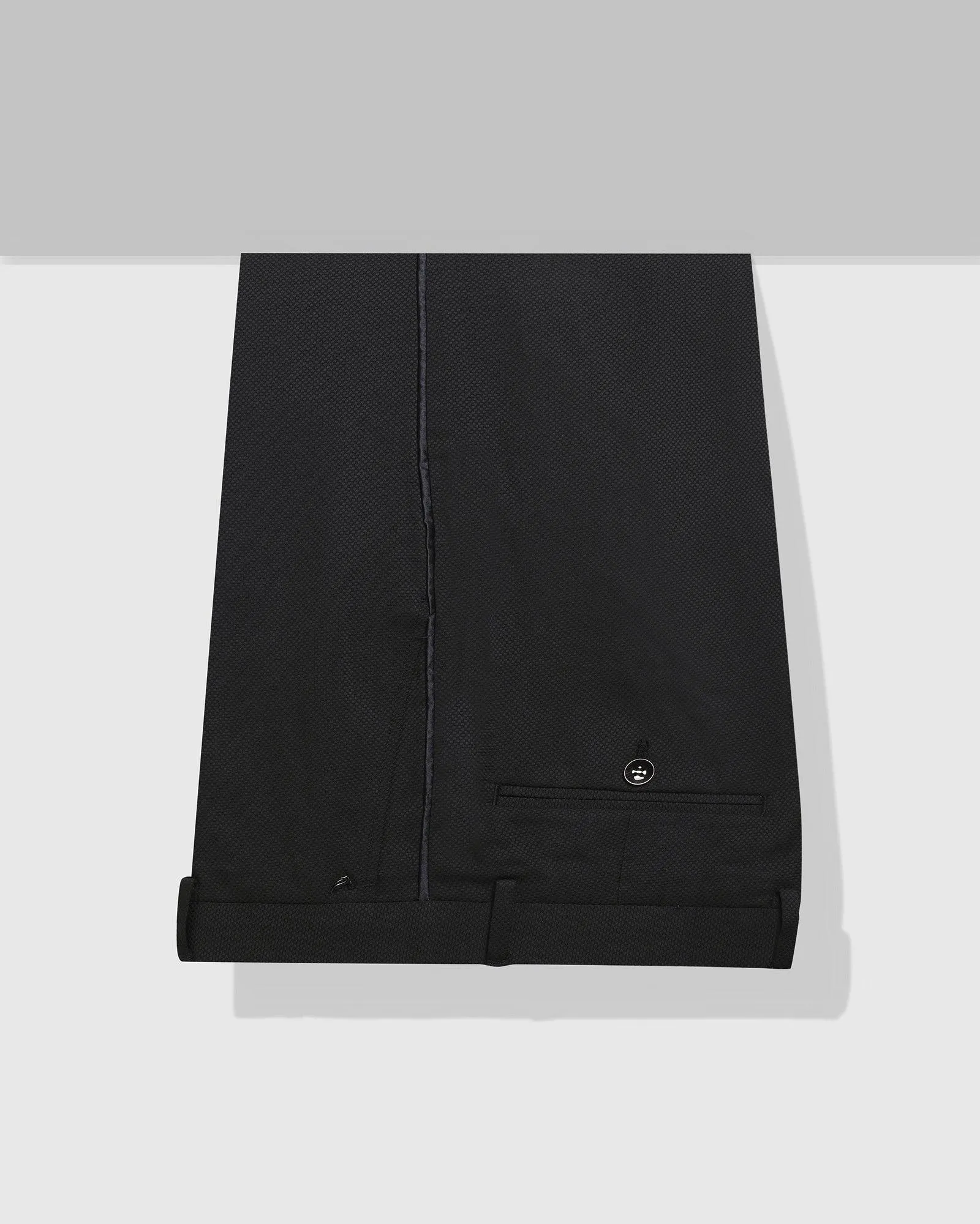 Slim Comfort B-95 Formal Black Textured Trouser - Dandis