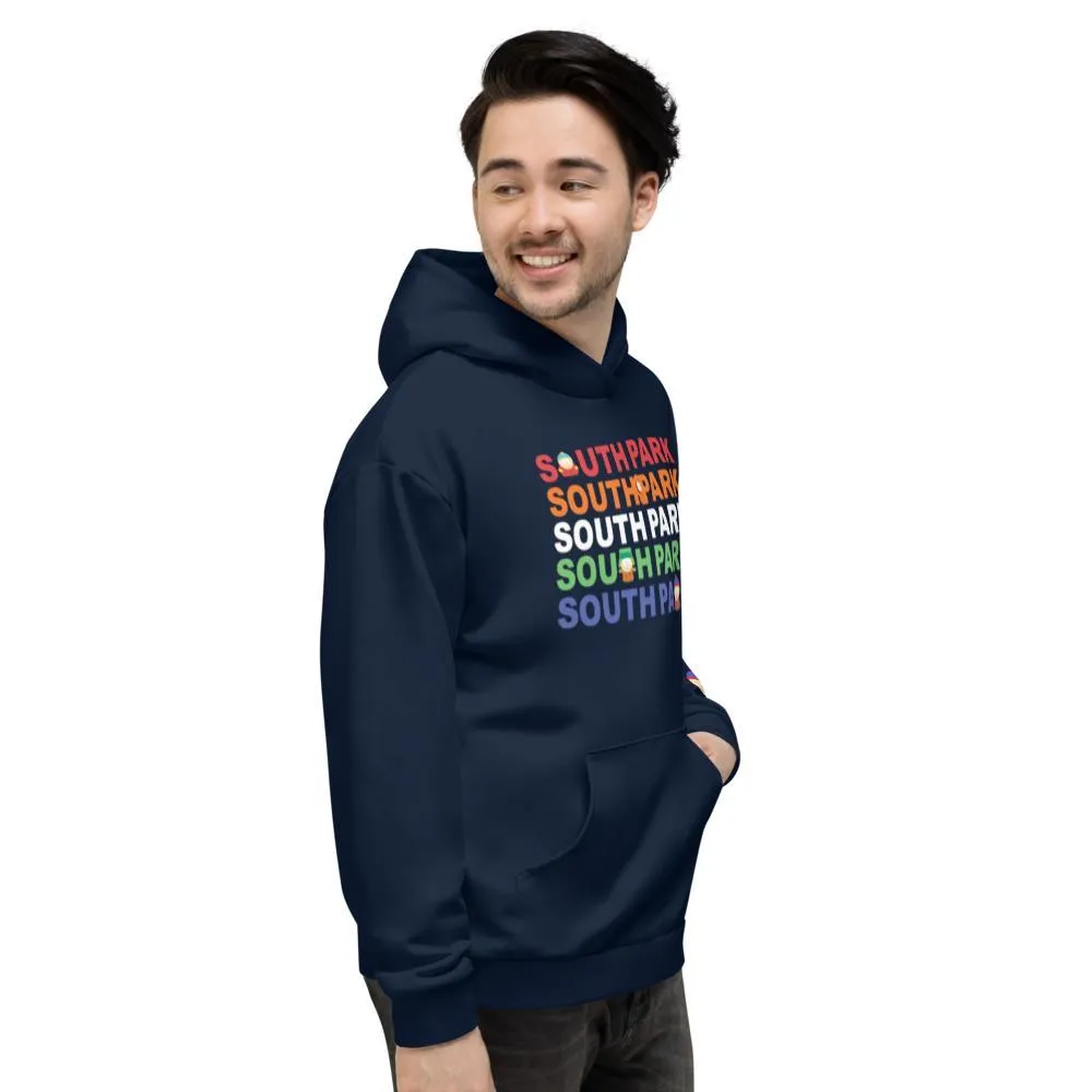 South Park Logo All-Over Print Adult Hooded Sweatshirt