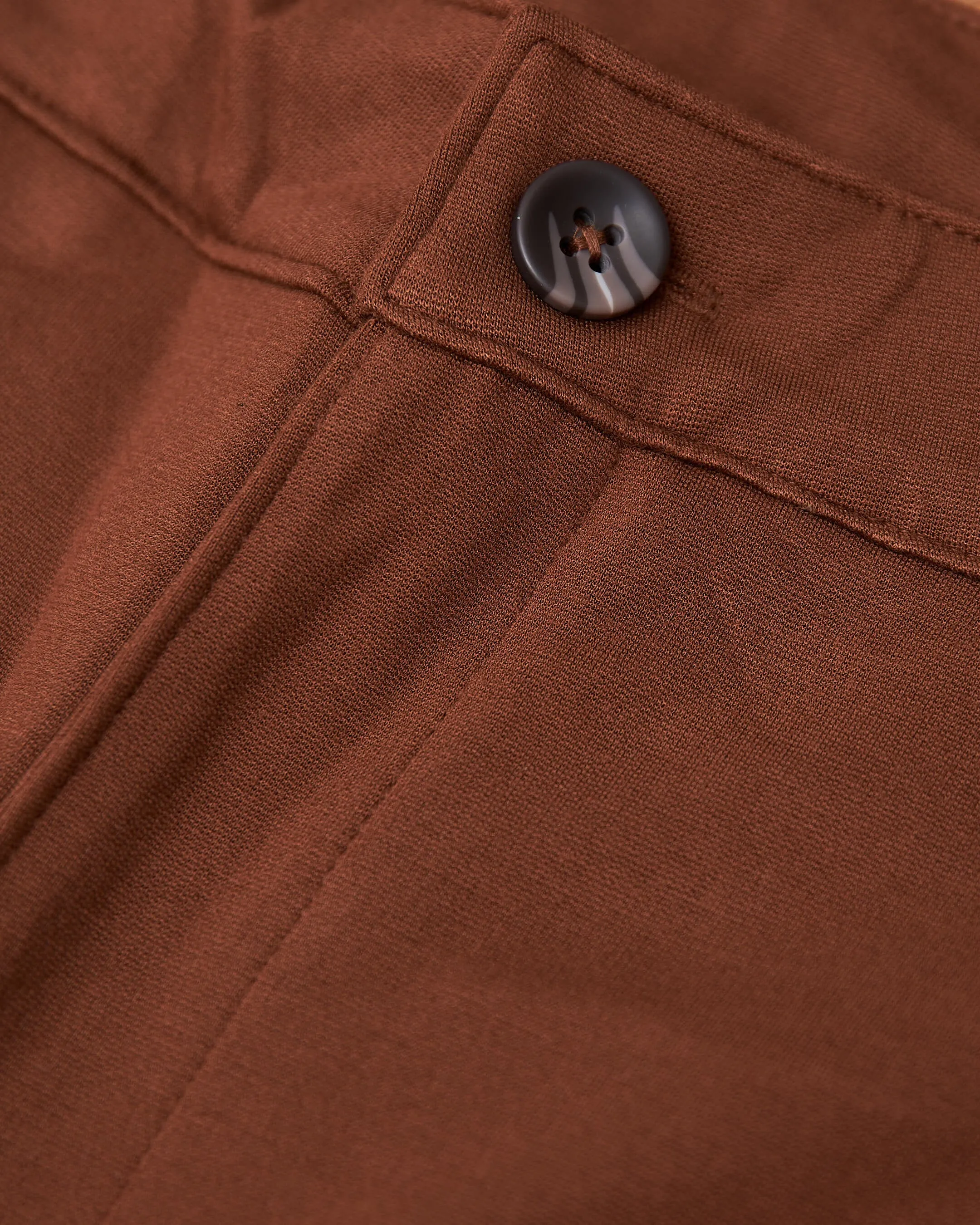 Suede Brown Slim Comfort Knit Chino Pant