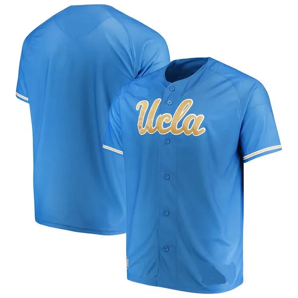 UCLA Bruins Customizable College Style Baseball Jersey - 2 Styles Available